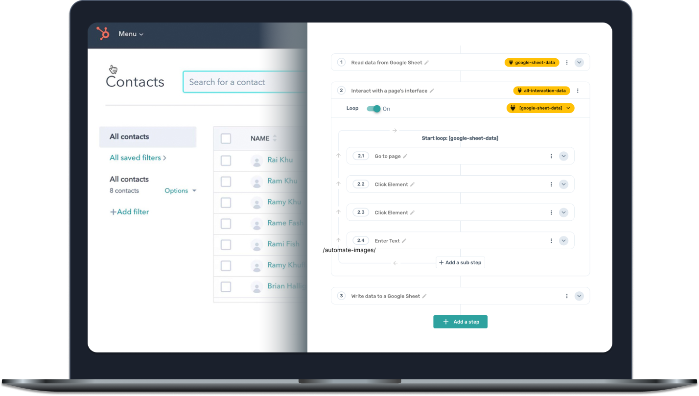 Automate the browser without code